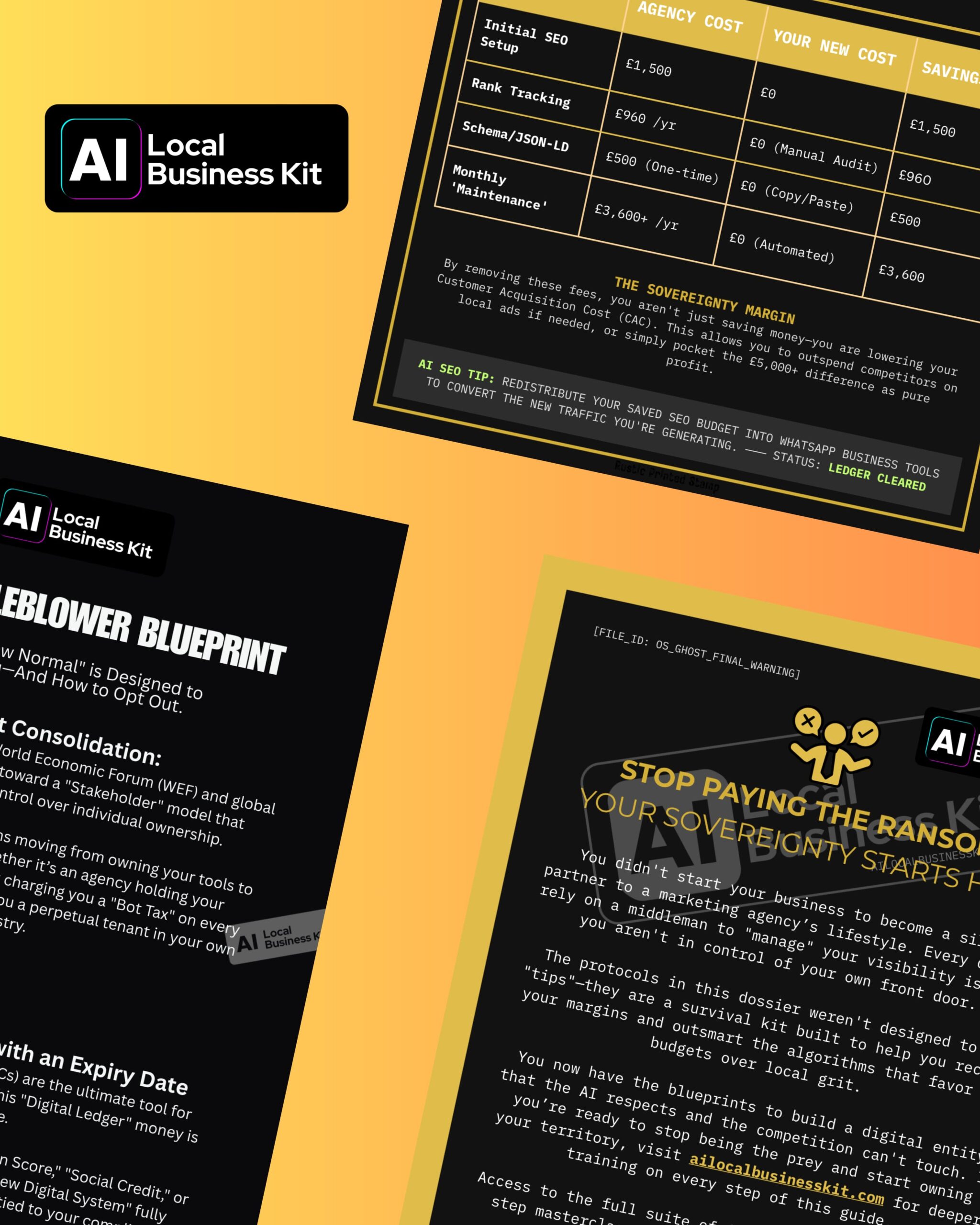 Interface preview of a Local AEO toolkit optimized with NLP content and JSON-LD schema to dominate local map pack rankings for service-based businesses.